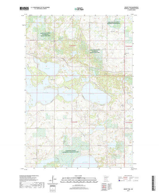Mount Tom Minnesota US Topo Map Image