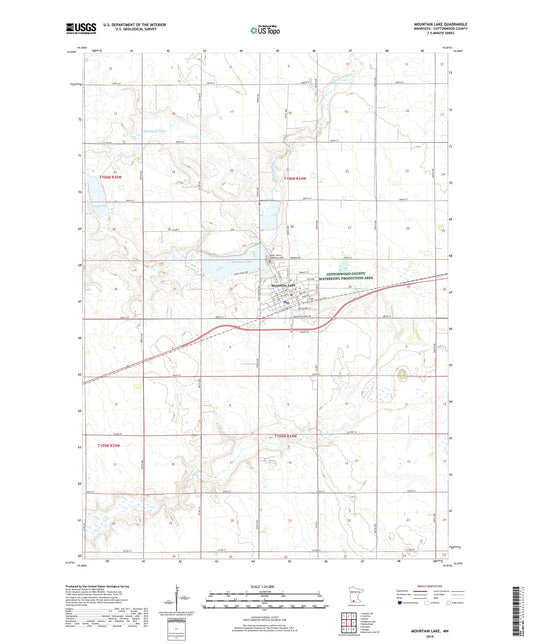Mountain Lake Minnesota US Topo Map Image