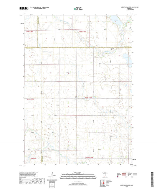 Mountain Lake SE Minnesota US Topo Map Image
