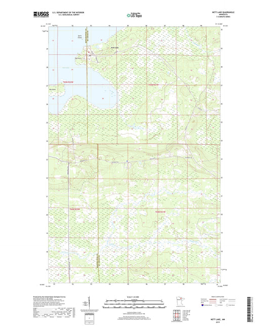 Nett Lake Minnesota US Topo Map Image