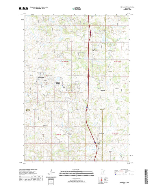 New Market Minnesota US Topo Map Image