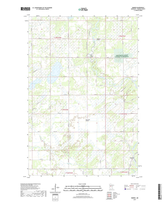 Nimrod Minnesota US Topo Map Image