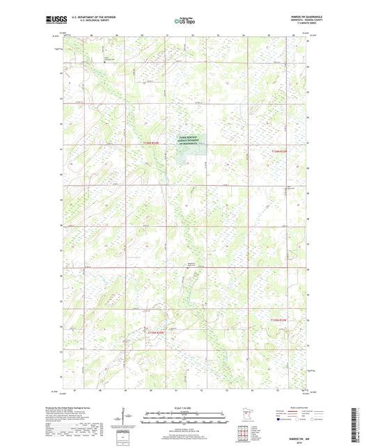 Nimrod SW Minnesota US Topo Map Image
