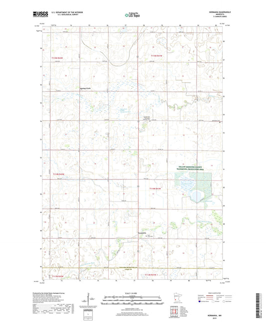 Normania Minnesota US Topo Map Image