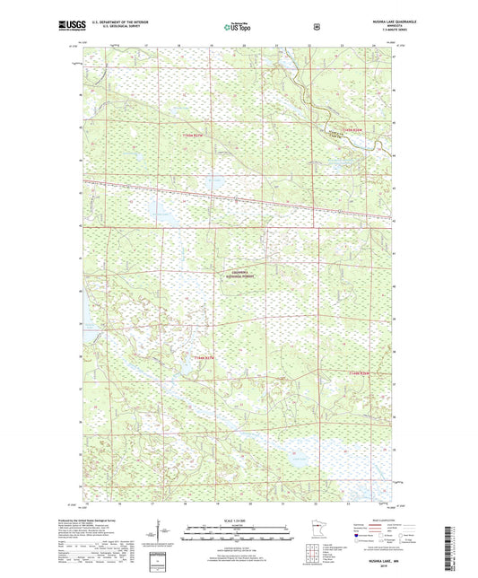 Nushka Lake Minnesota US Topo Map Image