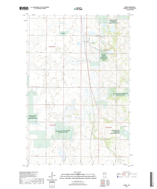 Ogema Minnesota US Topo Map Image