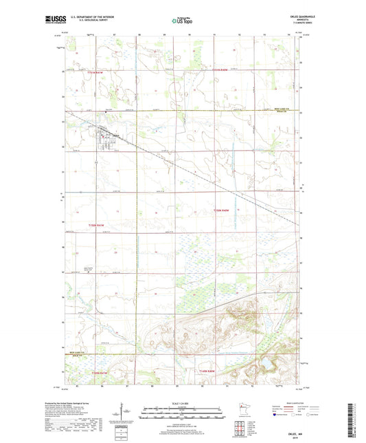 Oklee Minnesota US Topo Map Image