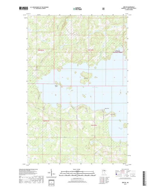 Orr SW Minnesota US Topo Map Image