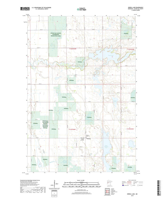 Orwell Lake Minnesota US Topo Map Image