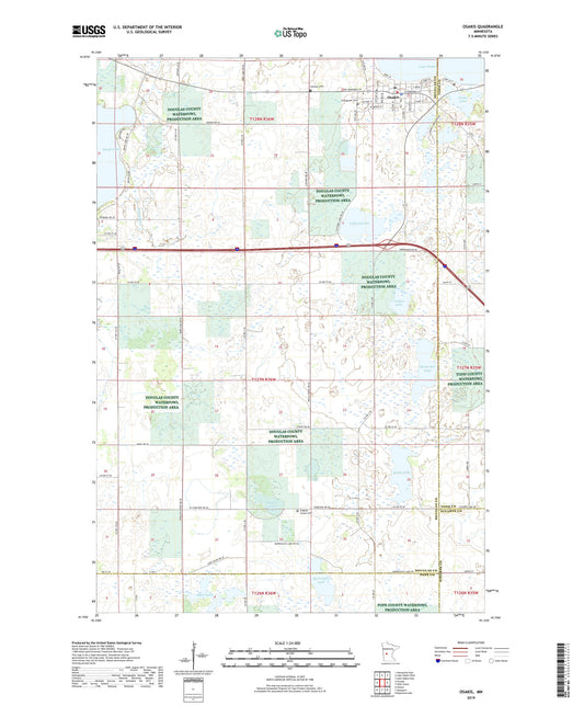 Osakis Minnesota US Topo Map Image