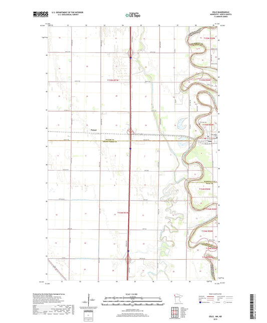 Oslo Minnesota US Topo Map Image