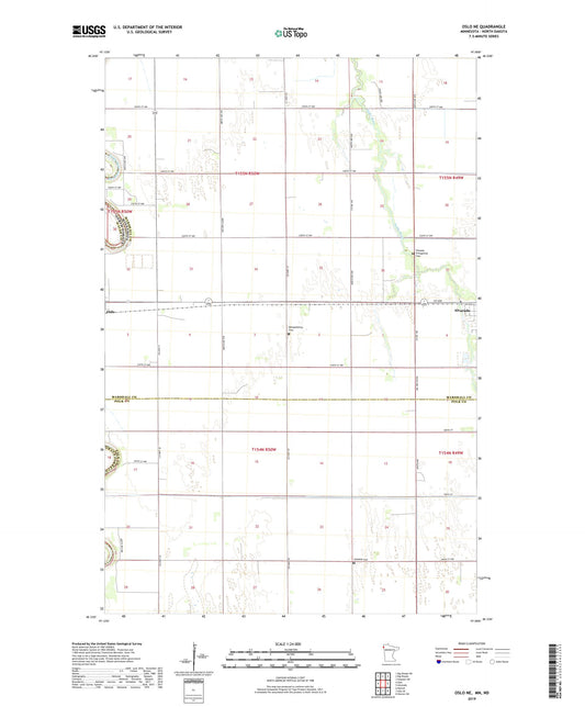 Oslo NE Minnesota US Topo Map Image