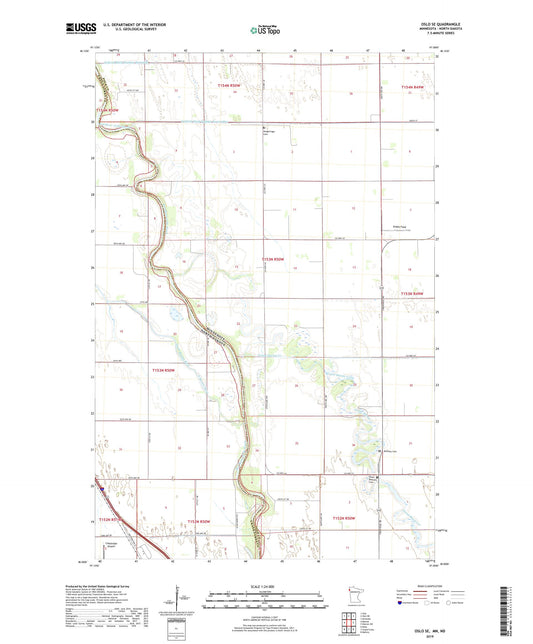 Oslo SE Minnesota US Topo Map Image