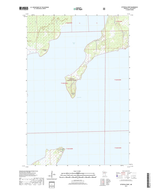 Ottertail Point Minnesota US Topo Map Image