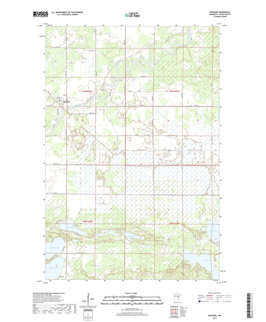 Palisade Minnesota US Topo Map Image