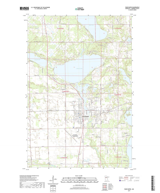 Park Rapids Minnesota US Topo Map Image