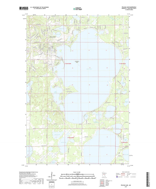 Pelican Lake Minnesota US Topo Map Image