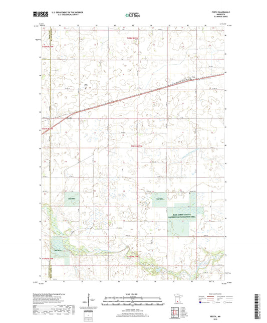 Perth Minnesota US Topo Map Image