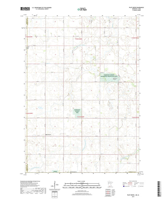 Pilot Grove Minnesota US Topo Map Image