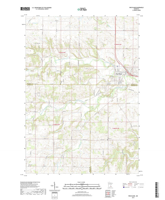 Pine Island Minnesota US Topo Map Image