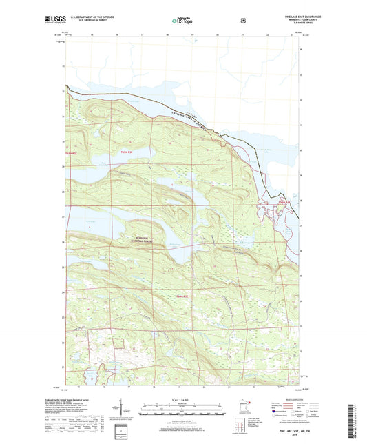 Pine Lake East Minnesota US Topo Map Image