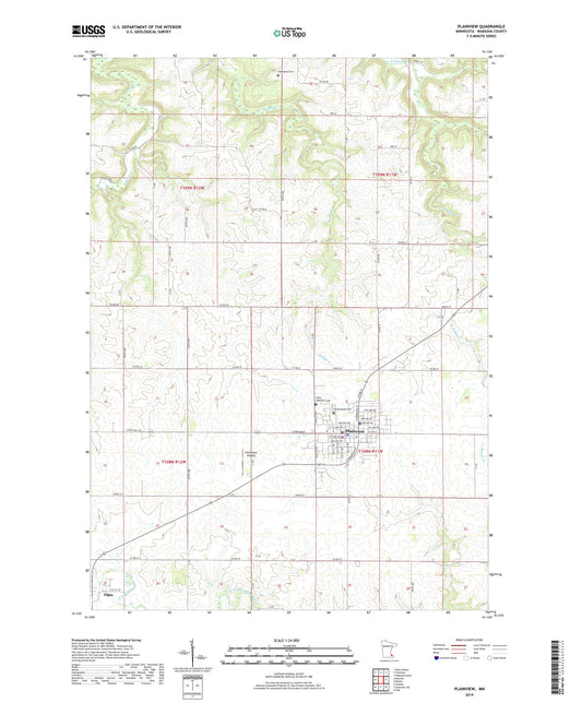 Plainview Minnesota US Topo Map Image