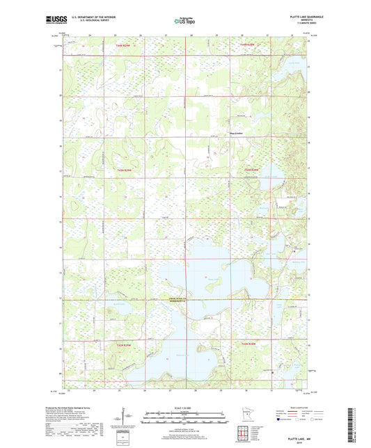 Platte Lake Minnesota US Topo Map Image