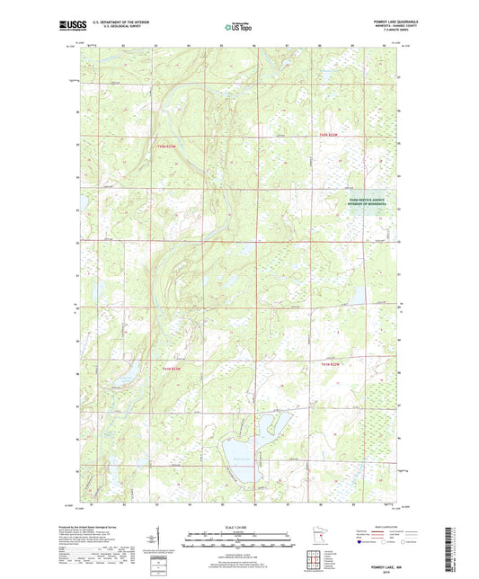 Pomroy Lake Minnesota US Topo Map Image