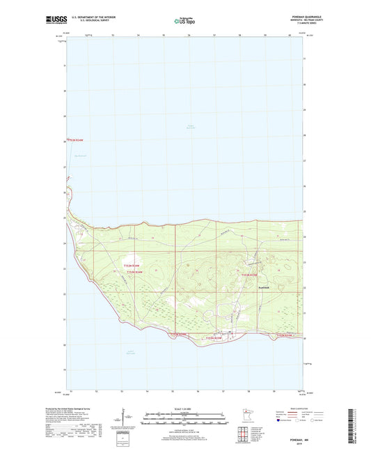 Ponemah Minnesota US Topo Map Image
