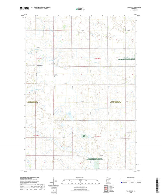 Providence Minnesota US Topo Map Image