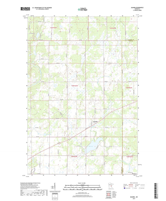 Quamba Minnesota US Topo Map Image