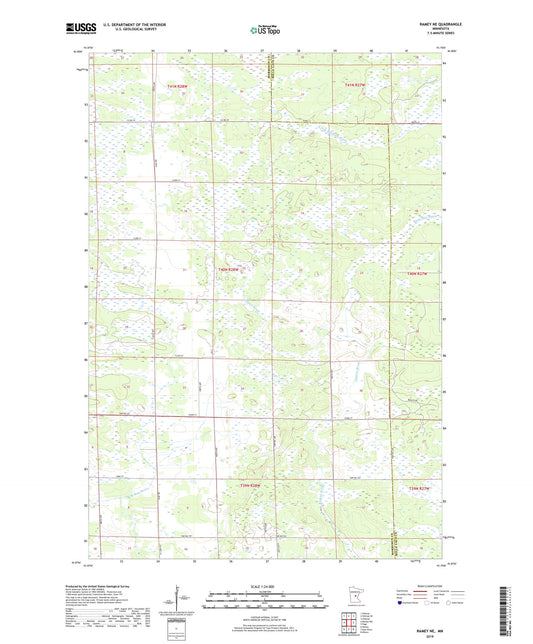 Ramey NE Minnesota US Topo Map Image