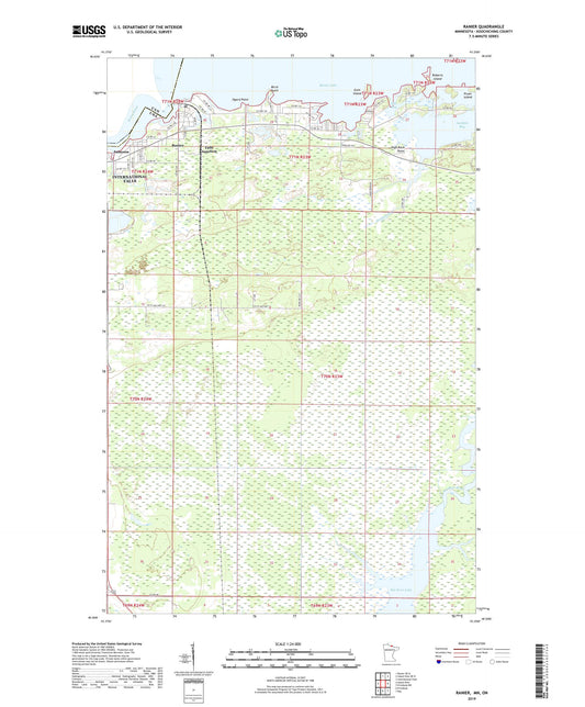 Ranier Minnesota US Topo Map Image
