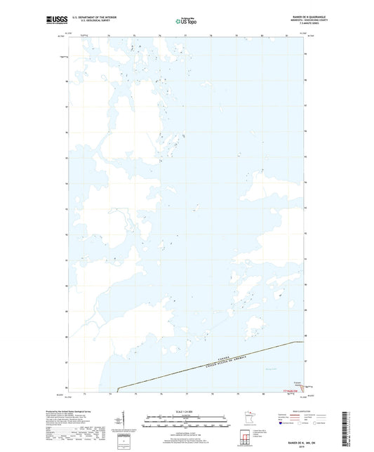 Ranier OE N Minnesota US Topo Map Image