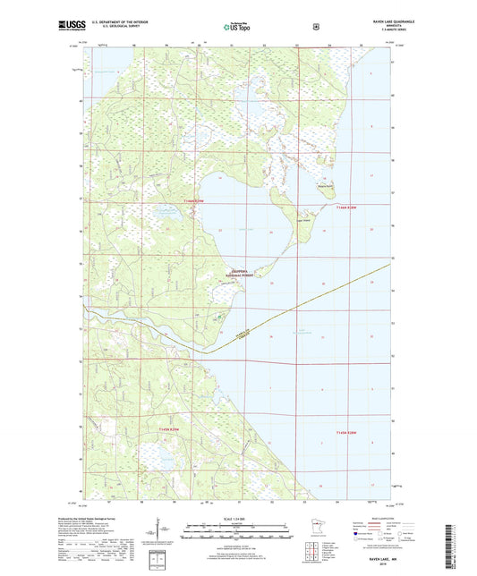 Raven Lake Minnesota US Topo Map Image