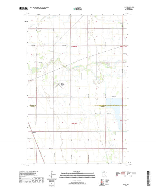 Roan Minnesota US Topo Map Image