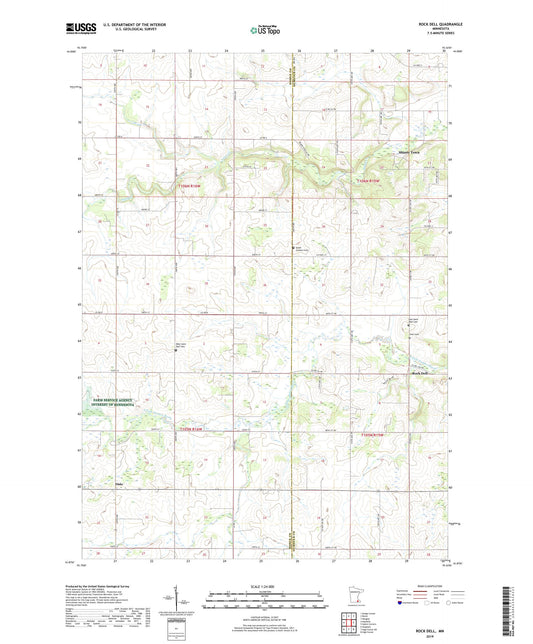 Rock Dell Minnesota US Topo Map Image