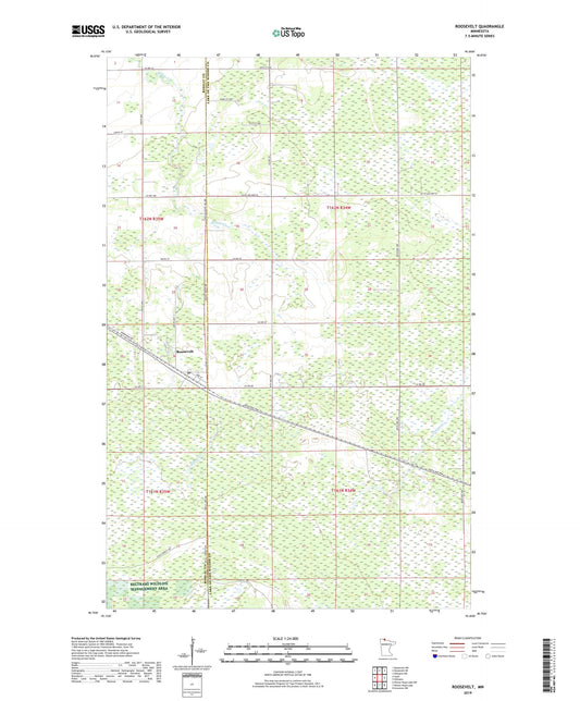 Roosevelt Minnesota US Topo Map Image
