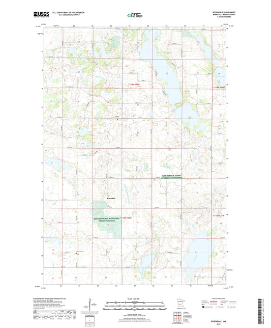 Rosendale Minnesota US Topo Map Image