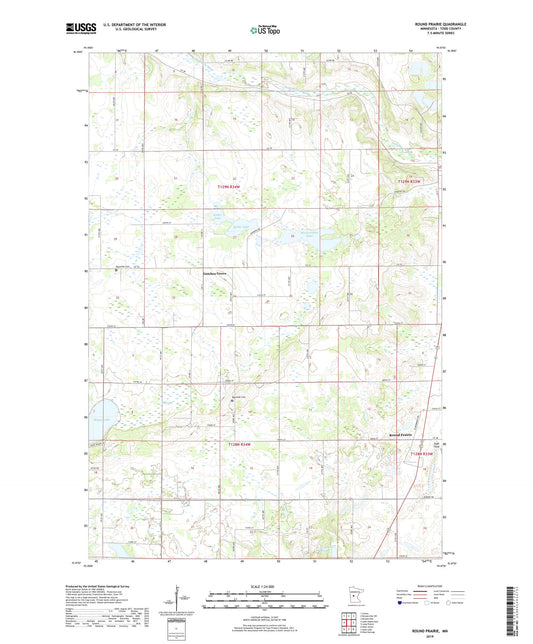 Round Prairie Minnesota US Topo Map Image