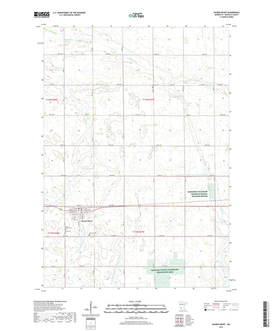 Sacred Heart Minnesota US Topo Map Image
