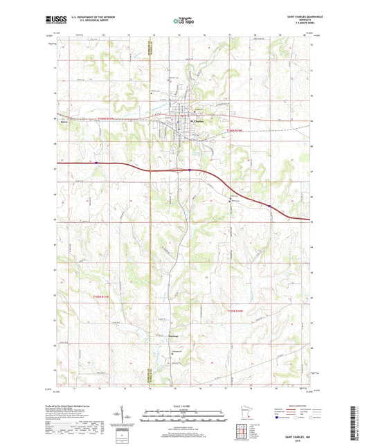 Saint Charles Minnesota US Topo Map Image