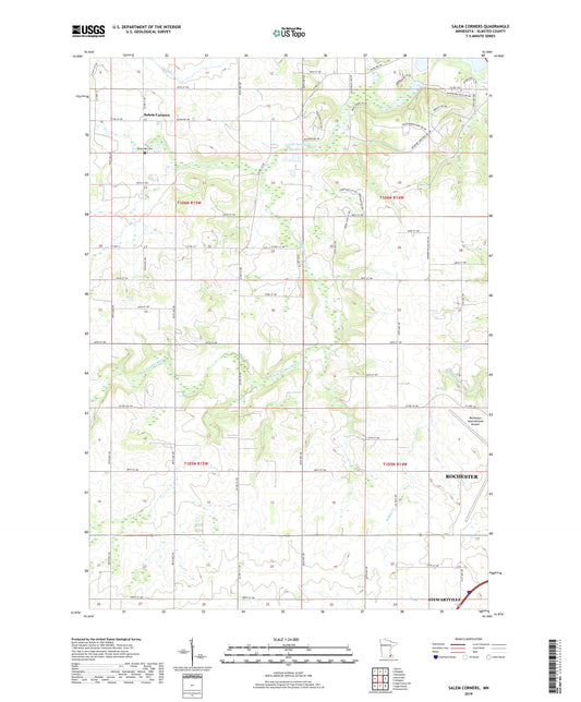 Salem Corners Minnesota US Topo Map Image