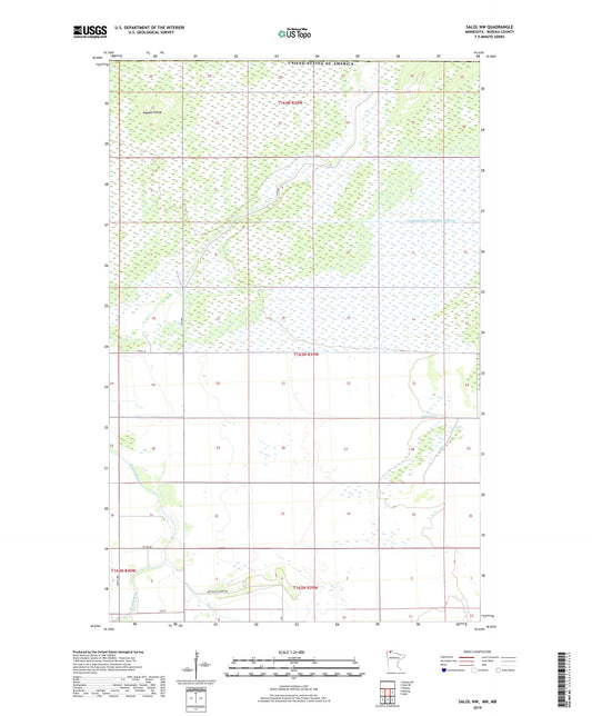 Salol NW Minnesota US Topo Map Image