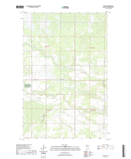 Saum NE Minnesota US Topo Map Image