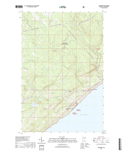 Schroeder Minnesota US Topo Map Image