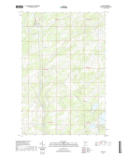 Shaw Minnesota US Topo Map Image