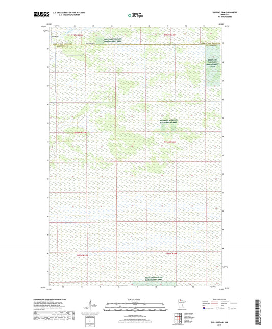 Shilling Dam Minnesota US Topo Map Image