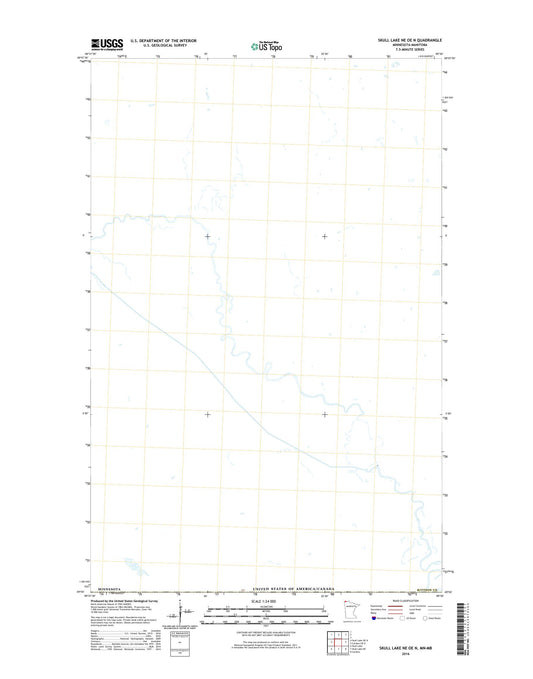 Skull Lake NE OE N Minnesota US Topo Map Image