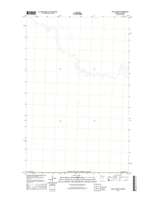 Skull Lake OE N Minnesota US Topo Map Image